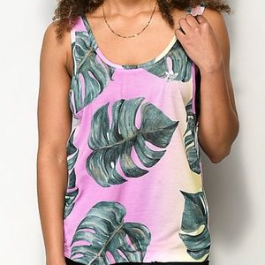 Adidas x farm leaf print tank top sz Med & Sm